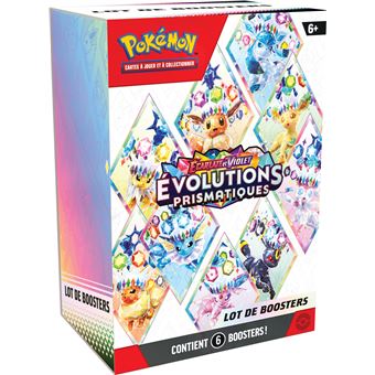 Bundle 6 Boosters EV08.5 – Évolutions Prismatiques – FR
