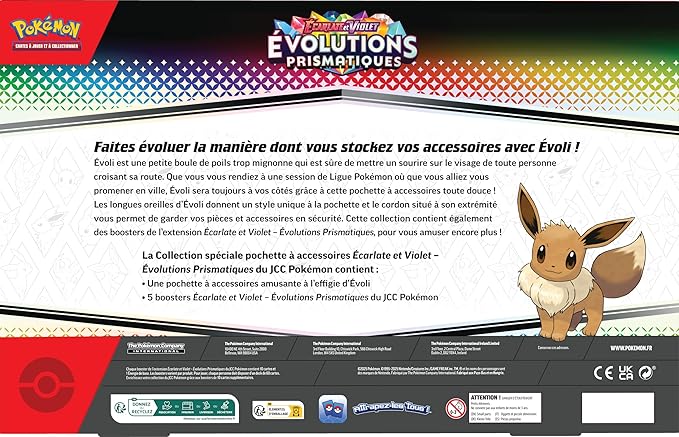 Coffret Collection spéciale pochette à accessoires Écarlate et Violet – Évolutions Prismatiques