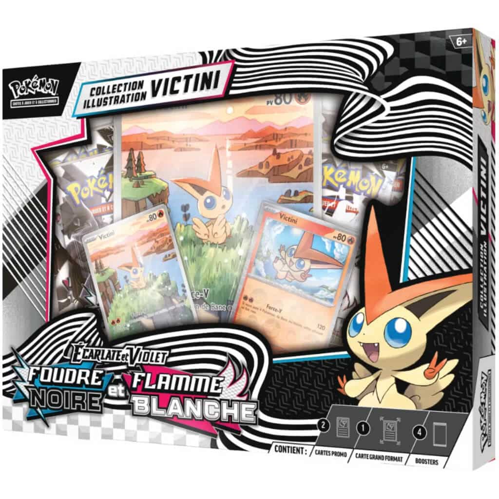 Coffret Illustration Victini EV10.5 – Foudre Noire & Flamme Blanche – FR